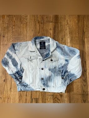 Gap Jean Jacket Damaged Free With Purchase Girls 10 Large